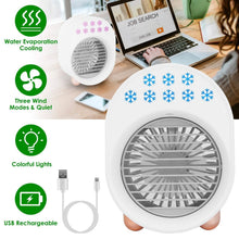 Load image into Gallery viewer, 4-in-1 Portable Mini Desktop Water Mist Cooling Air Conditioner