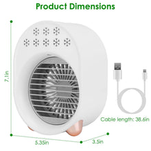 Load image into Gallery viewer, 4-in-1 Portable Mini Desktop Water Mist Cooling Air Conditioner
