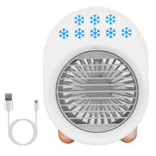Load image into Gallery viewer, 4-in-1 Portable Mini Desktop Water Mist Cooling Air Conditioner