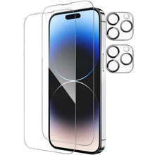Load image into Gallery viewer, 4-Pack: Clear Screen and Camera Lens Protector Set