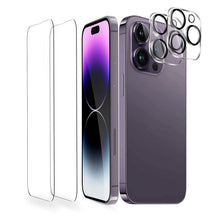 Load image into Gallery viewer, 4-Pack: Clear Screen and Camera Lens Protector Set