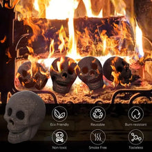 Load image into Gallery viewer, 4-Pack: Halloween Fire Pit Skull Ceramic Props