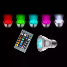 Load image into Gallery viewer, 4-Pack: Magic Light LED Light Bulb (E27 3W) with Remote - 16 Colors