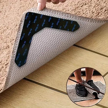 Load image into Gallery viewer, 4-Pack: Reusable Non-Slip Carpet Rug Stickers