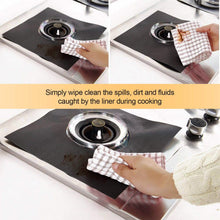 Load image into Gallery viewer, 4-Pack: Reusable Nonstick Overtop Burner Protector Liner