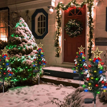 Load image into Gallery viewer, 4-Pack: Solar Christmas Tree Lights Garden Decorations