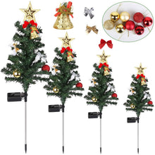 Load image into Gallery viewer, 4-Pack: Solar Christmas Tree Lights Garden Decorations