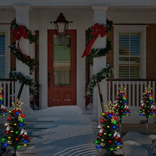 Load image into Gallery viewer, 4-Pack: Solar Christmas Tree Lights Garden Decorations