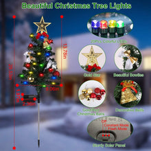 Load image into Gallery viewer, 4-Pack: Solar Christmas Tree Lights Garden Decorations