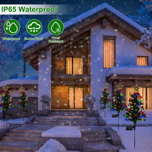 Load image into Gallery viewer, 4-Pack: Solar Christmas Tree Lights Garden Decorations