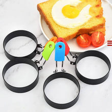 Load image into Gallery viewer, 4-Pack: Stainless Steel Egg Non-Stick Omelet Ring