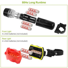 Load image into Gallery viewer, 4-Pack: Universal Front Rear Bike Light Set