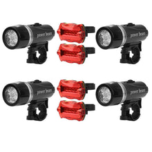 Load image into Gallery viewer, 4-Pack: Universal Front Rear Bike Light Set