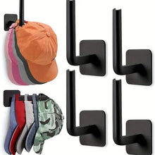 Load image into Gallery viewer, 4-Pack: Wall Hat Rack, L-Shaped Storage Rack with Strong Adhesive