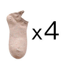 Load image into Gallery viewer, 4 Pairs Fashion Socks New Spring Cotton Non-Slip No-Show Boat Socks Novelty Girls Cute Heart Embroidery Casual Funny Ankle Socks Pack For Women