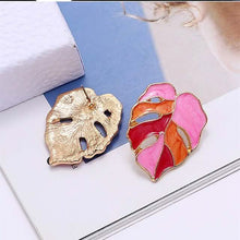 Load image into Gallery viewer, 4-Pairs: Women's Vintage Leaf Fashion Earrings