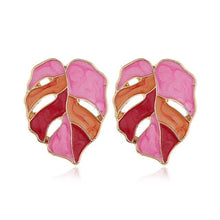 Load image into Gallery viewer, 4-Pairs: Women's Vintage Leaf Fashion Earrings