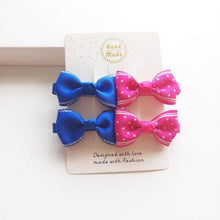Load image into Gallery viewer, 4 PCS New Cute Classic All-match Small Bowknot Girls Hair Clips Kids Hairpins Children Hair Accessories Princess Headwear Fashion Hairgrips Accessories For Party