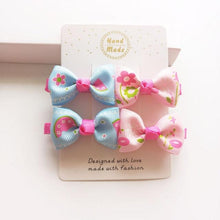 Load image into Gallery viewer, 4 PCS New Cute Classic All-match Small Bowknot Girls Hair Clips Kids Hairpins Children Hair Accessories Princess Headwear Fashion Hairgrips Accessories For Party