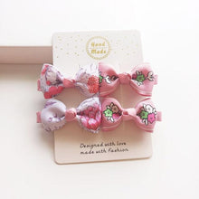 Load image into Gallery viewer, 4 PCS New Cute Classic All-match Small Bowknot Girls Hair Clips Kids Hairpins Children Hair Accessories Princess Headwear Fashion Hairgrips Accessories For Party