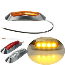 Load image into Gallery viewer, 4-Piece: 12V-24V 4 LED Side Marker Indicator Lights