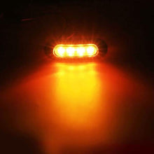 Load image into Gallery viewer, 4-Piece: 12V-24V 4 LED Side Marker Indicator Lights