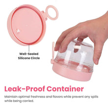 Load image into Gallery viewer, 4-Piece: 20 Oz Oat Containers with Lids and Folding Spoons