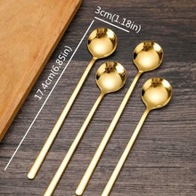Load image into Gallery viewer, 4-Piece: 6.85'' Coffee Espresso Spoons