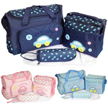 Load image into Gallery viewer, 4-Piece: Baby Diaper Tote Bag Set