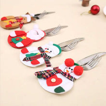 Load image into Gallery viewer, 4-Piece: Holiday Tableware Sets Christmas Knife And Fork Bags