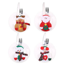 Load image into Gallery viewer, 4-Piece: Holiday Tableware Sets Christmas Knife And Fork Bags