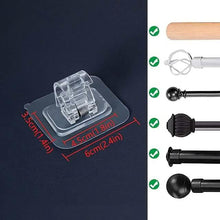 Load image into Gallery viewer, 4-Piece: No Drill Curtain Rod Hook Holder