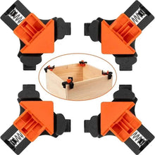 Load image into Gallery viewer, 4-Piece Set: Precision 90 Degree Angle Clamps for Woodworking