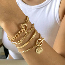 Load image into Gallery viewer, 4-Piece Set: Women's Simple Fashion Bracelets
