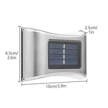 Load image into Gallery viewer, 4-Piece: Solar Outdoor 6 LED Waterproof Wall Lights