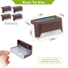 Load image into Gallery viewer, 4-Piece: Solar Powered LED Step Lights