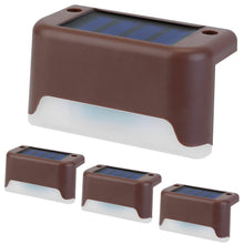 Load image into Gallery viewer, 4-Piece: Solar Powered LED Step Lights