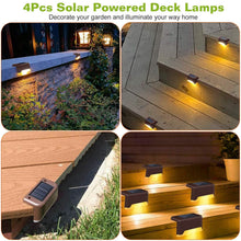 Load image into Gallery viewer, 4-Piece: Solar Powered LED Step Lights