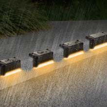 Load image into Gallery viewer, 4-Piece: Solar Powered LED Step Lights