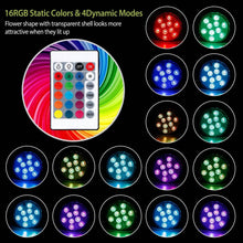 Load image into Gallery viewer, 4-Piece: Submersible RGB LED Lights