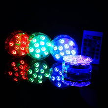 Load image into Gallery viewer, 4-Piece: Submersible RGB LED Lights