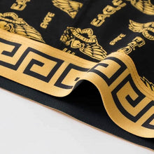 Load image into Gallery viewer, 4-Pieces: Men's Luxury Black Golden Print Mid-Waist Boxer Brief