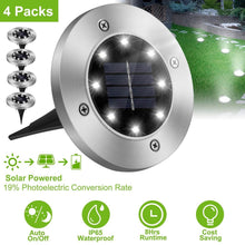 Load image into Gallery viewer, 4-Pieces: Solar Powered Ground Light