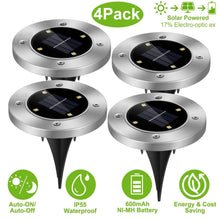 Load image into Gallery viewer, 4-Pieces: Solar Waterproof Ground Light
