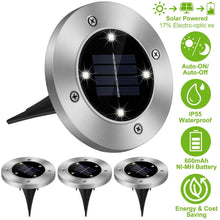 Load image into Gallery viewer, 4-Pieces: Solar Waterproof Ground Light