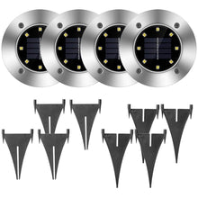 Load image into Gallery viewer, 4-Pieces: Solar Waterproof Ground Light