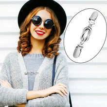 Load image into Gallery viewer, 4-Pieces: Vintage Sweater Shawl Clips Retro Cardigan Collar Clips