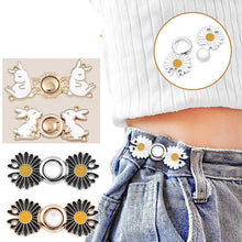 Load image into Gallery viewer, 4 Sets Pant Waist Tightener Fashion Pants Clips Waist Tightener Sewing Buttons Pins for Jeans Dress Too Big Loose Adjustable Button Pins Sewing Button Waist Tightener Clip Waist Adjuster Clips for Dresses Pants Jeans