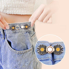 Load image into Gallery viewer, 4 Sets Pant Waist Tightener Fashion Pants Clips Waist Tightener Sewing Buttons Pins for Jeans Dress Too Big Loose Adjustable Button Pins Sewing Button Waist Tightener Clip Waist Adjuster Clips for Dresses Pants Jeans