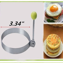 Load image into Gallery viewer, 4 Style Stainless Steel Egg Shaper Pancake Mould Omelette Mold Heart Shape Frying Egg Cooking Tool Kitchen Accessories Gadget Stainless Steel Fried Egg Ring Mold Omelette Pancake Rings Cute Shape Egg Mold Cooking Tools